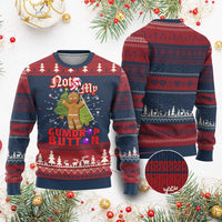 Funny Gingerbread Ugly Christmas Sweater Not My Gumdrop Buttons Christmas Cookie Candy - Wonder Print Shop