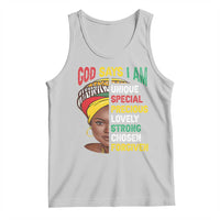 Proud Black Woman Tank Top God Says I Am Melanin Girl Pride
