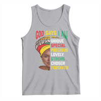 Proud Black Woman Tank Top God Says I Am Melanin Girl Pride
