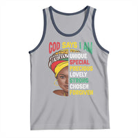 Proud Black Woman Tank Top God Says I Am Melanin Girl Pride