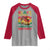 Black History Is American History Raglan Shirt African American Pride Flag Raised Fist
