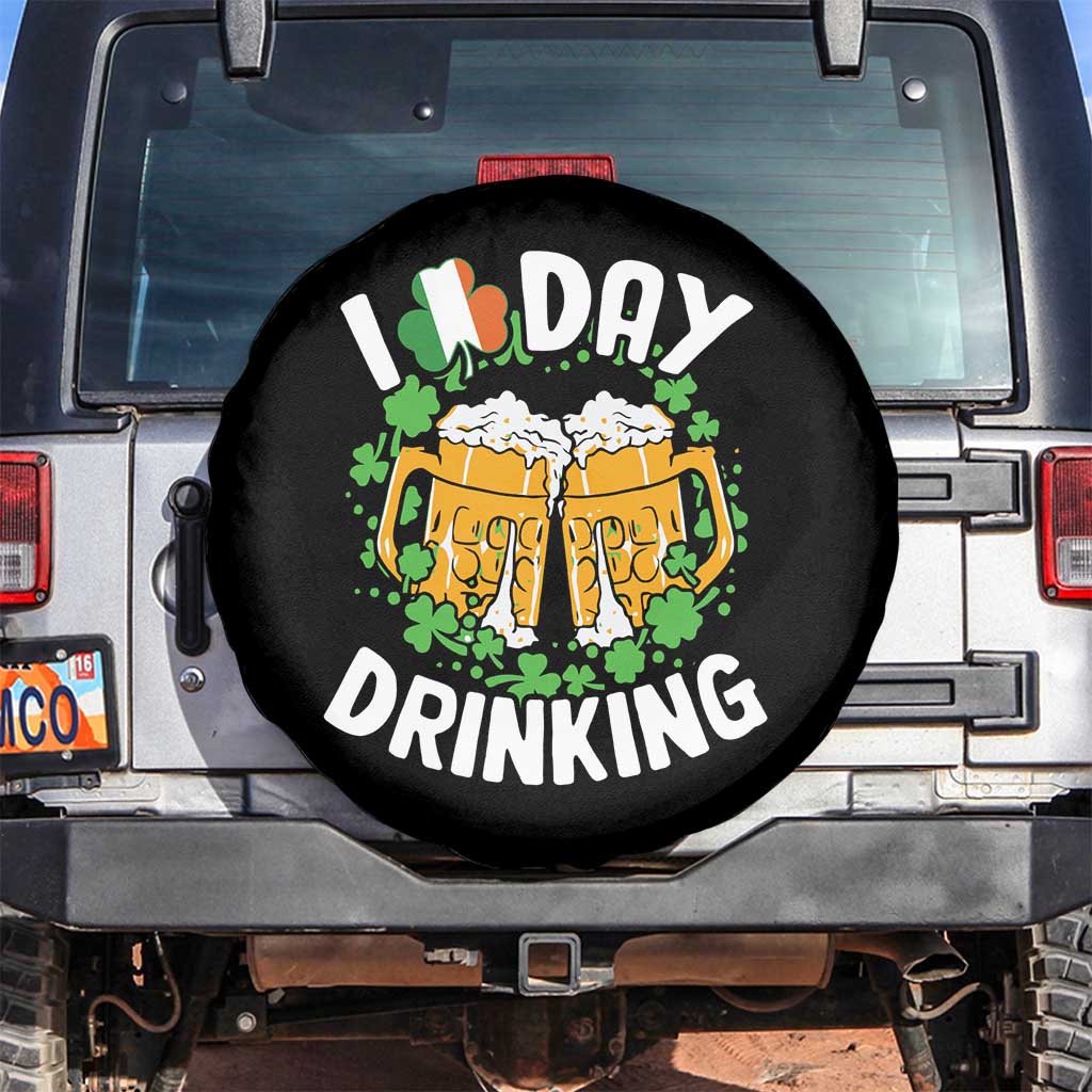 Funny St Patricks Day Spare Tire Cover I Love Day Drinking Beer Lover Drink Team
