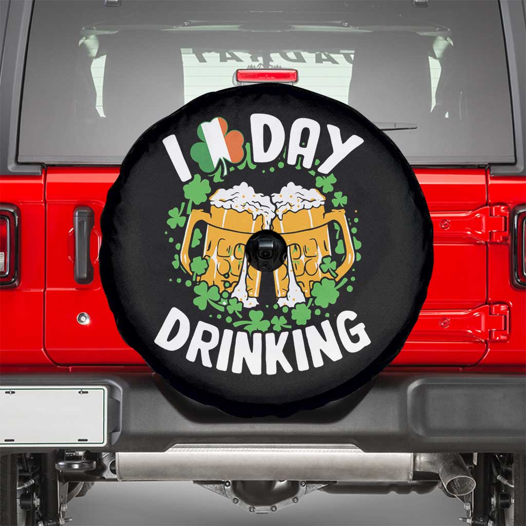 Funny St Patricks Day Spare Tire Cover I Love Day Drinking Beer Lover Drink Team