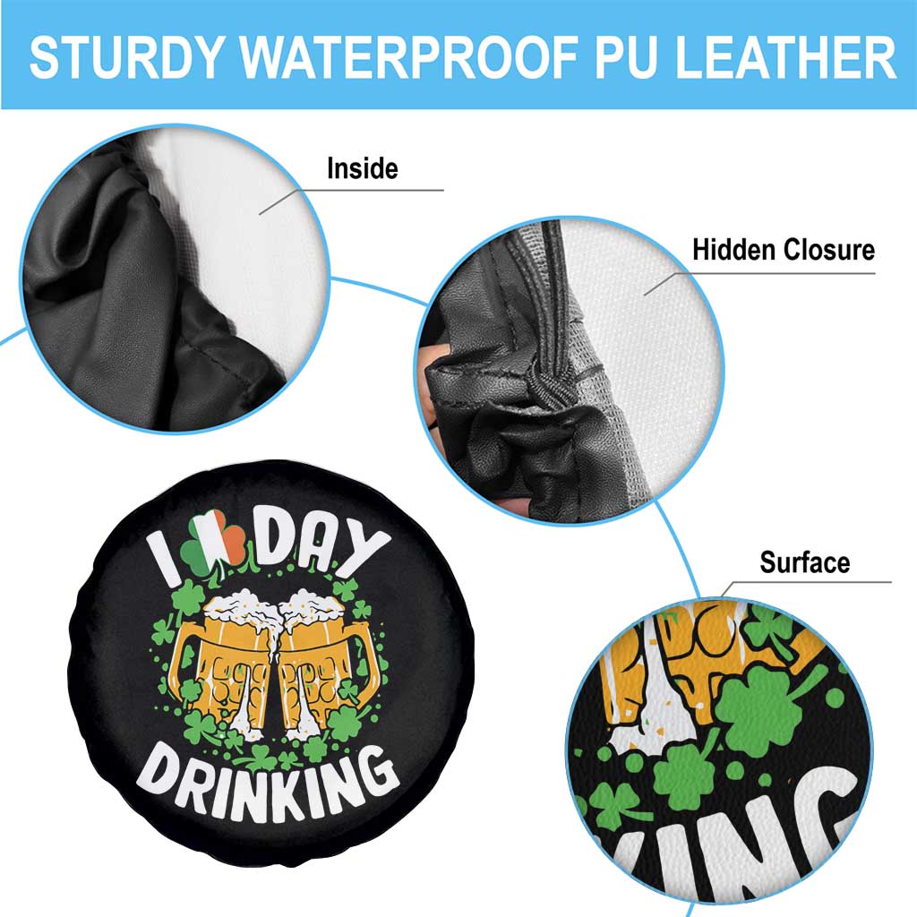 Funny St Patricks Day Spare Tire Cover I Love Day Drinking Beer Lover Drink Team
