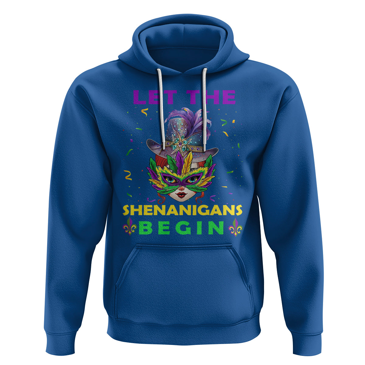Funny Mardi Gras Hoodie Let The Shenanigans Begin - Wonder Print Shop