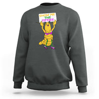 Funny Mardi Gras Sweatshirt Show Me The Titties Sexy Crawfish - Wonder Print Shop
