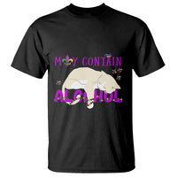 Funny Mardi Gras Drunk Cat T Shirt May Contain Alcohol Drinking Lover - Wonder Print Shop