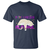 Funny Mardi Gras Drunk Cat T Shirt May Contain Alcohol Drinking Lover - Wonder Print Shop