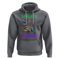 Funny Mardi Gras Dinosaur Hoodie Mardi Grawr Rex - Wonder Print Shop