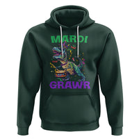 Funny Mardi Gras Dinosaur Hoodie Mardi Grawr Rex - Wonder Print Shop