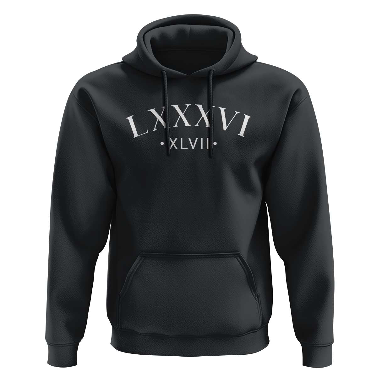 LXXXVI XLVII Hoodie 86 47 Roman Numerals