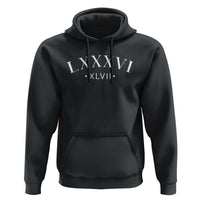 LXXXVI XLVII Hoodie 86 47 Roman Numerals