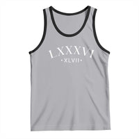 LXXXVI XLVII Tank Top 86 47 Roman Numerals