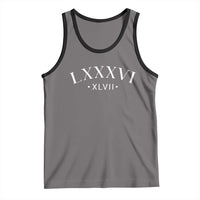 LXXXVI XLVII Tank Top 86 47 Roman Numerals
