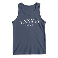 LXXXVI XLVII Tank Top 86 47 Roman Numerals