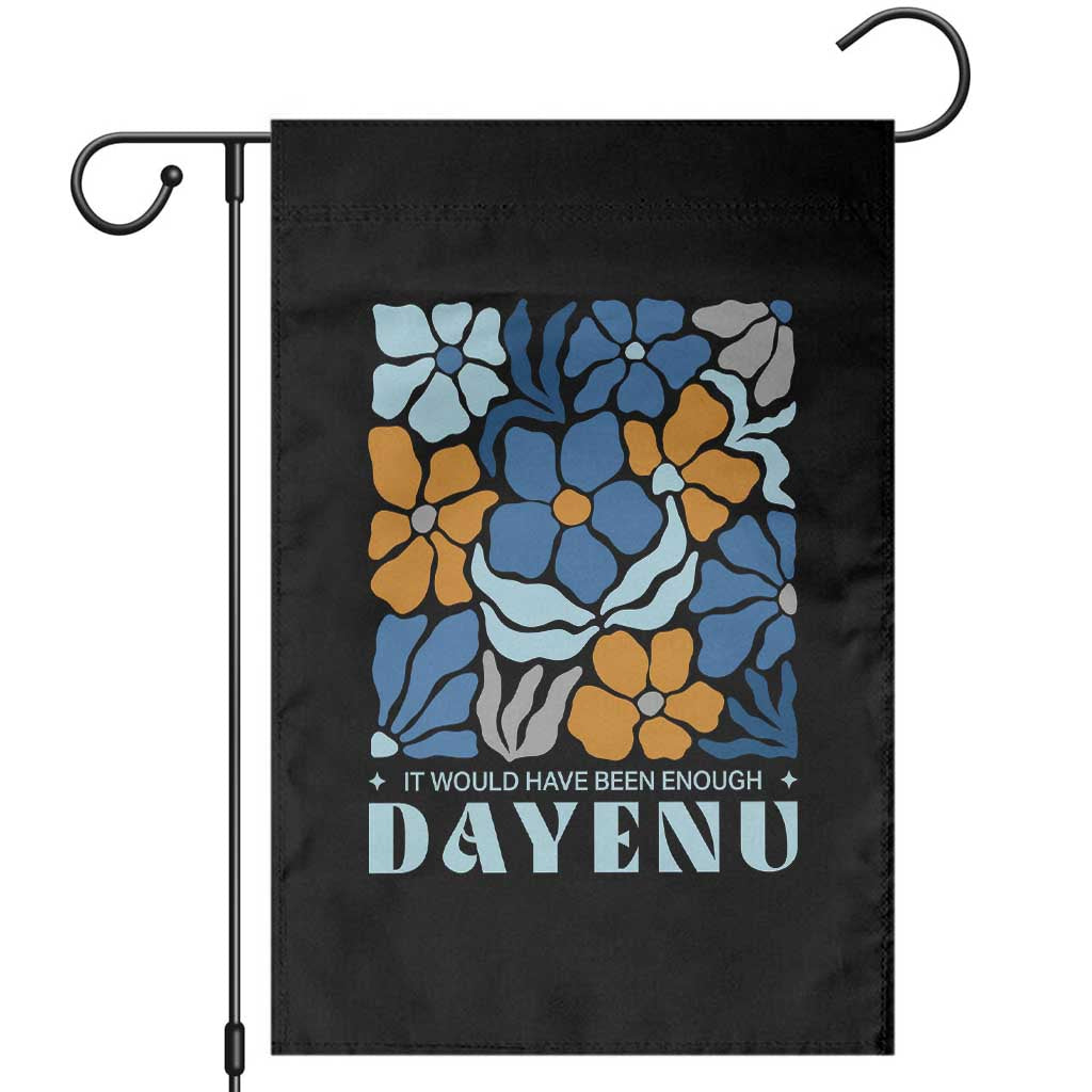 Dayenu Passover Jewish Holiday Floral Retro Garden Flag It Would Have Been Enough Meaningful Seder Gift