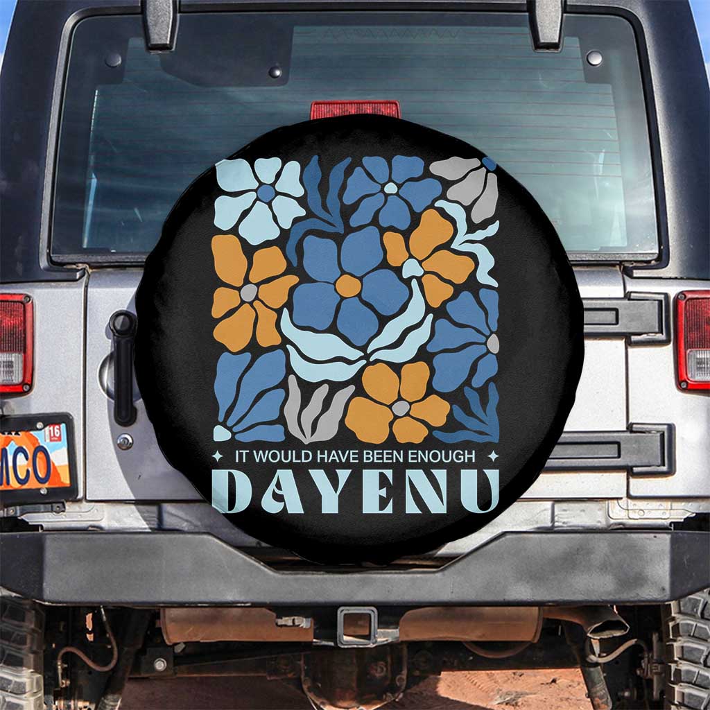 Dayenu Passover Jewish Holiday Floral Retro Spare Tire Cover It Would Have Been Enough Meaningful Seder Gift