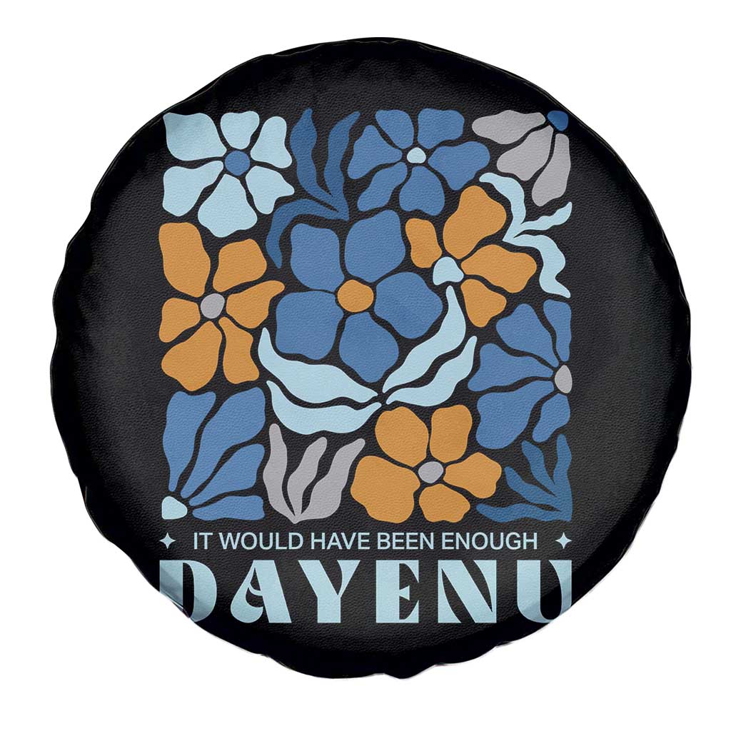 Dayenu Passover Jewish Holiday Floral Retro Spare Tire Cover It Would Have Been Enough Meaningful Seder Gift