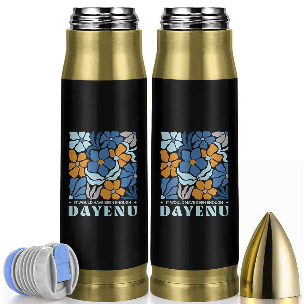 Dayenu Passover Jewish Holiday Floral Retro Bullet Tumbler It Would Have Been Enough Meaningful Seder Gift