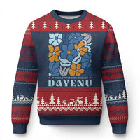 Dayenu Passover Jewish Holiday Floral Retro Ugly Christmas Sweater It Would Have Been Enough Meaningful Seder Gift