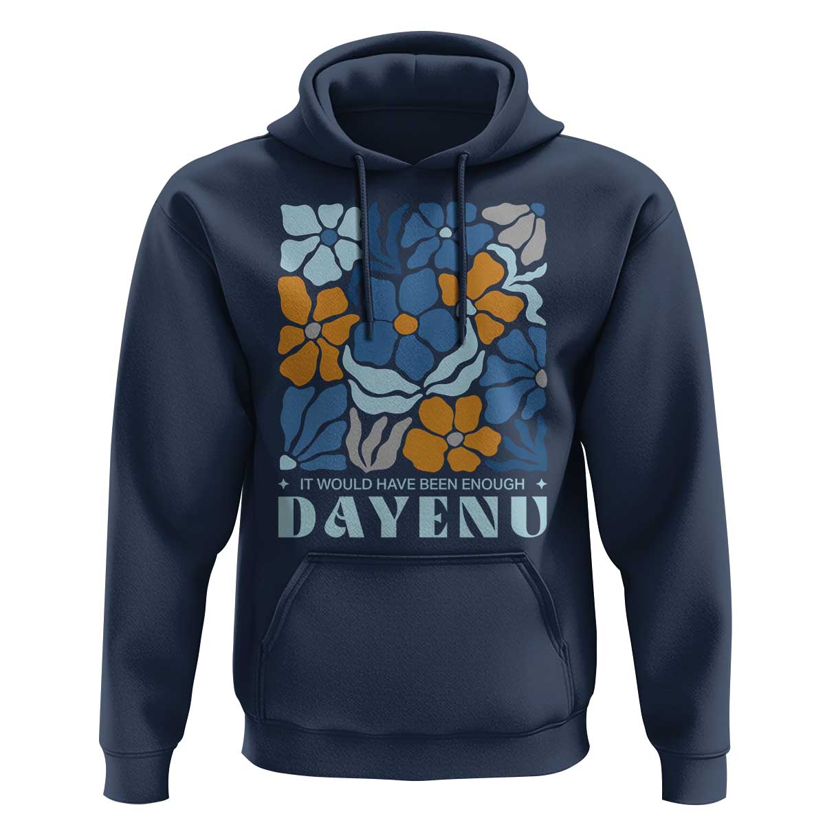 Dayenu Passover Jewish Holiday Floral Retro Hoodie It Would Have Been Enough Meaningful Seder Gift