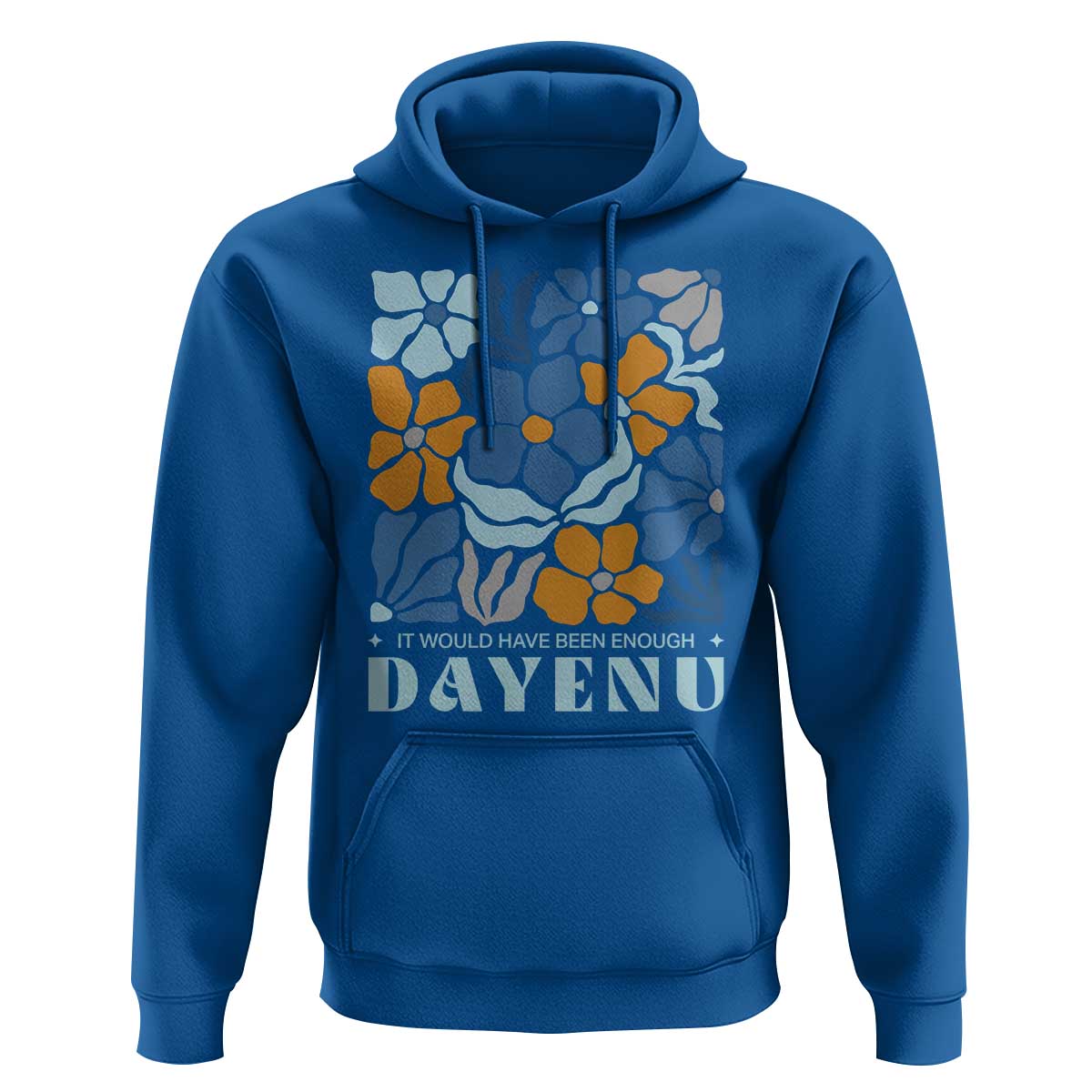 Dayenu Passover Jewish Holiday Floral Retro Hoodie It Would Have Been Enough Meaningful Seder Gift
