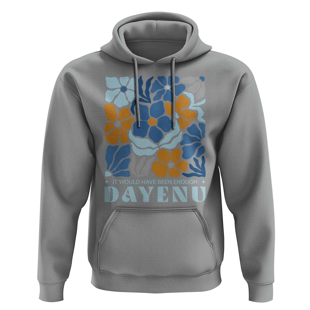 Dayenu Passover Jewish Holiday Floral Retro Hoodie It Would Have Been Enough Meaningful Seder Gift
