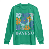 Dayenu Passover Jewish Holiday Floral Retro Long Sleeve Shirt It Would Have Been Enough Meaningful Seder Gift