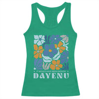 Dayenu Passover Jewish Holiday Floral Retro Racerback Tank Top It Would Have Been Enough Meaningful Seder Gift