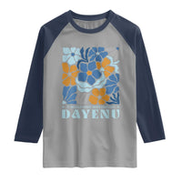 Dayenu Passover Jewish Holiday Floral Retro Raglan Shirt It Would Have Been Enough Meaningful Seder Gift