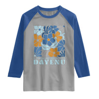 Dayenu Passover Jewish Holiday Floral Retro Raglan Shirt It Would Have Been Enough Meaningful Seder Gift