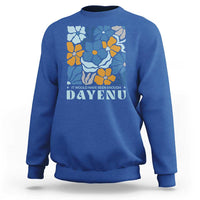 Dayenu Passover Jewish Holiday Floral Retro Sweatshirt It Would Have Been Enough Meaningful Seder Gift