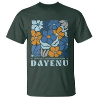 Dayenu Passover Jewish Holiday Floral Retro T Shirt It Would Have Been Enough Meaningful Seder Gift