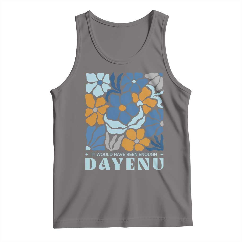 Dayenu Passover Jewish Holiday Floral Retro Tank Top It Would Have Been Enough Meaningful Seder Gift