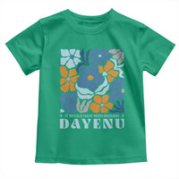 Dayenu Passover Jewish Holiday Floral Retro Toddler T Shirt It Would Have Been Enough Meaningful Seder Gift