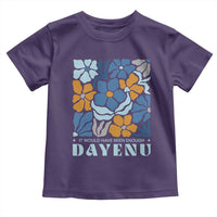 Dayenu Passover Jewish Holiday Floral Retro Toddler T Shirt It Would Have Been Enough Meaningful Seder Gift