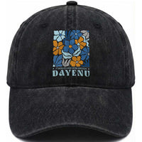 Dayenu Passover Jewish Holiday Floral Retro Washed Cotton Baseball Cap It Would Have Been Enough Meaningful Seder Gift