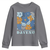 Dayenu Passover Jewish Holiday Floral Retro Youth Sweatshirt It Would Have Been Enough Meaningful Seder Gift