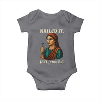 Funny Biblical Jael Nailed It Vintage Baby Onesie Strong Woman Bible Story Dark Humor Meme
