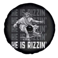He Is Rizzin Funny Christian Easter Skateboarding Jesus Meme Spare Tire Cover Faith Humor Trendy Youth Gift