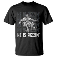 He Is Rizzin Funny Christian Easter Skateboarding Jesus Meme T Shirt Faith Humor Trendy Youth Gift