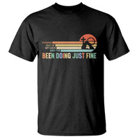Retro Coming Out Of My Cave Christian Easter Parody T Shirt I’ve Been Doing Just Fine Resurrection Humor Faith Gift