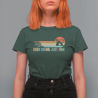 Retro Coming Out Of My Cave Christian Easter Parody T Shirt For Women I’ve Been Doing Just Fine Resurrection Humor Faith Gift