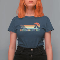 Retro Coming Out Of My Cave Christian Easter Parody T Shirt For Women I’ve Been Doing Just Fine Resurrection Humor Faith Gift