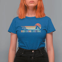Retro Coming Out Of My Cave Christian Easter Parody T Shirt For Women I’ve Been Doing Just Fine Resurrection Humor Faith Gift