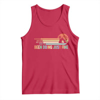 Retro Coming Out Of My Cave Christian Easter Parody Tank Top I’ve Been Doing Just Fine Resurrection Humor Faith Gift