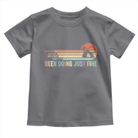 Retro Coming Out Of My Cave Christian Easter Parody Toddler T Shirt I’ve Been Doing Just Fine Resurrection Humor Faith Gift