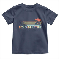 Retro Coming Out Of My Cave Christian Easter Parody Toddler T Shirt I’ve Been Doing Just Fine Resurrection Humor Faith Gift
