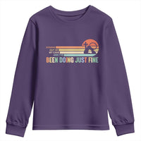 Retro Coming Out Of My Cave Christian Easter Parody Youth Sweatshirt I’ve Been Doing Just Fine Resurrection Humor Faith Gift