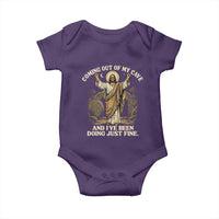 Coming Out Of My Cave Christian Easter Baby Onesie Risen Jesus Tomb Scene Inspirational Faith Message Gift